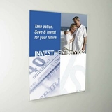 Custom Non-glare Acrylic Wall Poster Holder with Mounting Bracket (22w x 28h)