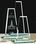 Custom Jade Glass Tower Award (5"x12"), Price/piece