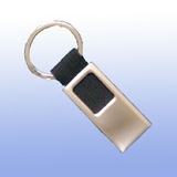 MDS Custom 2 Tone Metal Key Tag With Black Canvas Strap