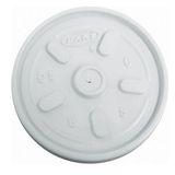 Blank White Vented Lids (For 4 Oz. Foam Container)