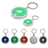 Custom Round LED Keychain, 1 5/8