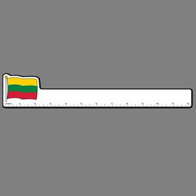 12" Ruler W/ Full Color Flag of Lithuania