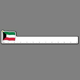 12" Ruler W/ Full Color Flag Of Kuwait