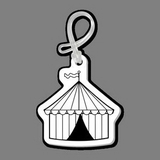 Luggage Tag W/ Tab - Tent (Circus, Round)