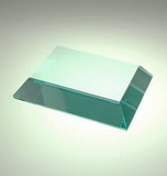 Custom Jade Glass, Mitered Edge Paperweight, 4