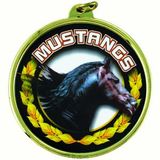 Custom TM Medal Series w/ Mustangs Scholastic Mascot Mylar Insert