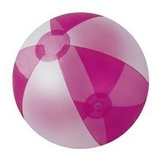Blank Inflatable Opaque White & Translucent Purple Beach Ball (16