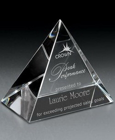 Custom Reflections Crystal Award (3 3/4"x3 1/2"x2")