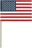 Custom No Fray Economy Cotton U.S. Mounted Flag w/ No Tip (12