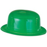 Custom Green Plastic Derby Hat