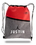Custom Two-Tone Drawstring Cinch Bag, 13" W x 16.5" H, Price/piece
