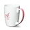 Custom Cheshire Mug - 11oz White/Pink, Price/piece
