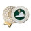 Custom Imc Hat Clips Gold W/ 1" Soft Enamel Ballmarker, Price/piece