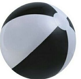 Custom 16" Inflatable Alternating Black & White Beach Ball