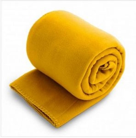 Blank Fleece Throw Blanket - Taxi Yellow (Overseas) (50"X60")