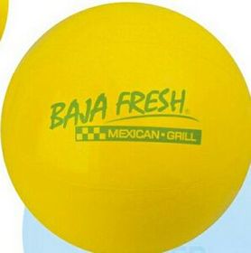 Custom 36" Inflatable Solid Yellow Beach Ball
