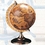 Custom Globe With Brass Swivel Stand, 9" H X 6" Diameter X 4.625" D, Price/piece
