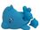 Blank 3 Piece Rubber Dolphin Family Toy