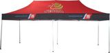 Custom 10X20 FT Aluminum Tent Frame w Canopy & Carry bag on Wheels -Full color sublimated, 10' L x 20' W x 8' H