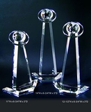 Custom Globe Tower Optical Crystal Award Trophy., 14