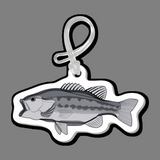 Custom Fish (Bass, Lg Mouth) Bag Tag