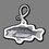 Custom Fish (Bass, Lg Mouth) Bag Tag, Price/piece