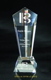 Custom Vision Optical Crystal Award Trophy., 10