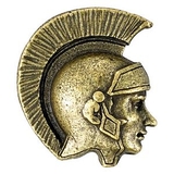 Blank Trojan/ Spartan Mascot Fully Modeled 3 Dimensional Pin