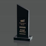 Custom Black Newport Genuine Marble Award (9 1/2