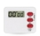 Custom Timer/Pedometer - 3 Button, 2.5" W X 2" H X 0.5" D, Price/piece