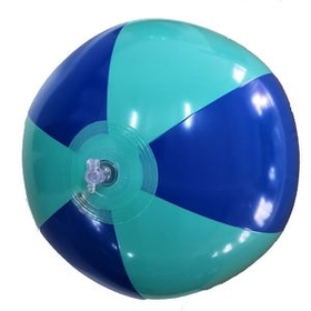 Custom 16"Deflated Inflatable Teal and Blue Beach Ball