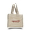 Custom Canvas Gusset Tote with Web Handles, 14" W x 12" H x 5.25" D, Price/piece