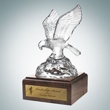 Custom Soaring Eagle Award w/ Walnut Base, 10 1/8