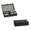 Custom Elegant Black Leather Jewelry Box - 12" L, Price/piece