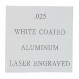 Custom White Coated Aluminum Engraving Sheet Stock (12