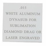Custom White Aluminum Engraving Sheet Stock (12
