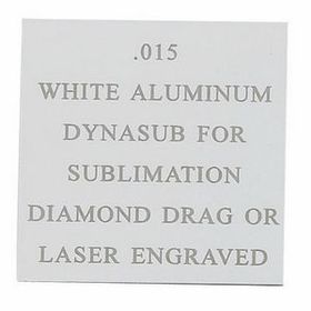 Custom White Aluminum Engraving Sheet Stock (12"X24"X0.015")