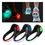 Custom Luminous Safety Night Running Shoe Clips, 3 1/2" L x 2 1/2" W, Price/piece