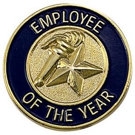 Blank Corporate Award Lapel Pins (Employee of the Year), 3/4" Diameter