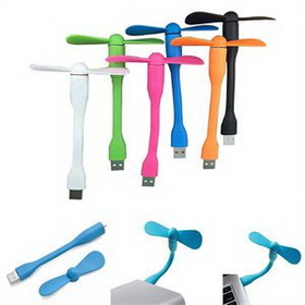 Custom Mini USB Flexible Fans, 5 5/8" L x 3 1/2" W
