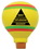 Custom Hot Air Balloon Squeezies Stress Reliever, Price/piece