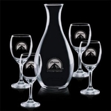 Custom 33 Oz. Riley Wine Carafe with 4 Wine Glasses