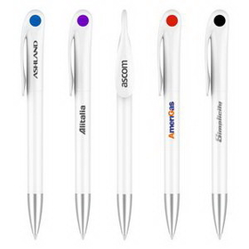 Custom Colorful Series Plastic Ballpoint Pen, 5.51" L x 0.43" W