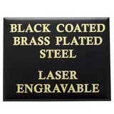 Blank Black Brass Plated Steel Plate (2 5/8