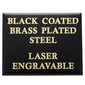 Blank Black Brass Plated Steel Plate (2 5/8"X3 1/4")