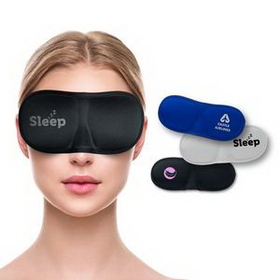 Custom Luxurious Sleep Mask, 9 7/16" L x 3 3/8" W