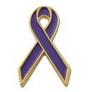 Custom Purple Ribbon Awareness Lapel Pin, 1