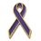 Custom Purple Ribbon Awareness Lapel Pin, 1" L X 5/8" W, Price/piece