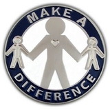 Blank Make A Difference Pin, 1