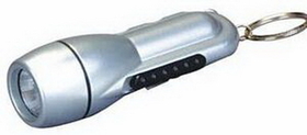 Custom Mini Torch Flashlight w/ Key Chain, 3 1/2" L x 1 1/8" W x 1 1/8" H